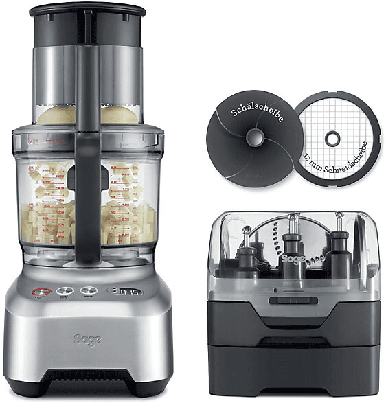 غذا ساز سیج انگلستان مدل Sage The Kitchen Wizz Peel & Dice - توان 2000 وات با قابلیت پوست‌گیری و خرد کردن نگینی